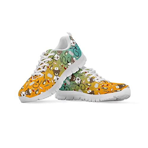 Showudesigns Damen Laufschuhe Sportschuhe Turnschuhe rutschfeste Sneaker Walkingschuhe Straßenlaufschuhe Krankenschwester Schuhe EU 38 von Showudesigns