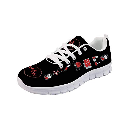 Showudesigns Damen Laufschuhe Sportschuhe Turnschuhe rutschfeste Sneaker Walkingschuhe Straßenlaufschuhe Krankenschwester Schuhe Nurse Shoes EU 41 von Showudesigns