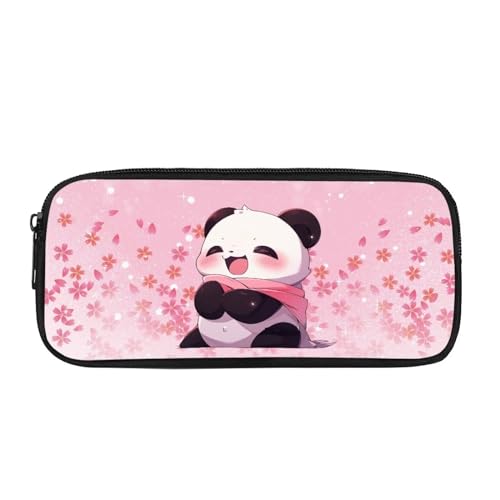 Showudesigns Einzigartiges Tier-Federmäppchen für Jungen, Kinder, Mädchen, Stifteetui, Schulbedarf, Kirschblüten-Panda, M von Showudesigns