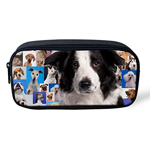 Showudesigns Federmäppchen für Kinder, Studenten, Schulbedarf, Border Collie von Showudesigns