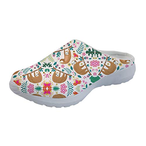 Showudesigns Herren Damen Hausschuhe Pantoffeln Wärme Weiche Herbst und Winter Kuschelige Home rutschfeste Slippers Faultier Sloth - Größe: 38 EU von Showudesigns