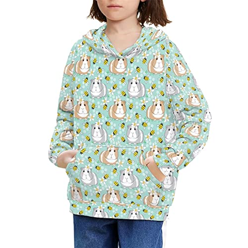 Showudesigns Jungen Mädchen Hoodie 6-16 Jahre Mode Hoodies & Sweatshirts, Lustiges Meerschweinchen, 116 von Showudesigns