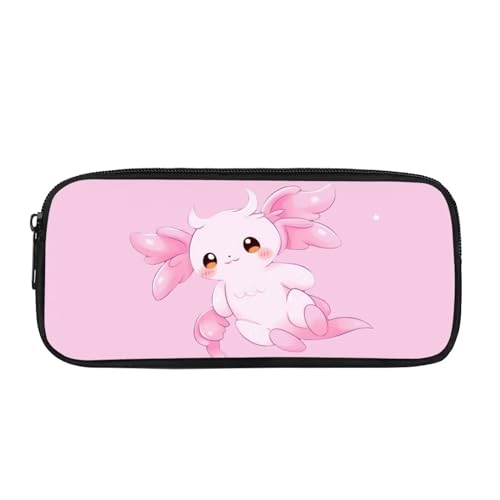 Showudesigns Kinder-Federmäppchen für Mädchen, Federmäppchen, Jungen, großes Stifteetui, Schreibwaren, Lehrer, Schulbedarf, Ein Axolotl, M von Showudesigns