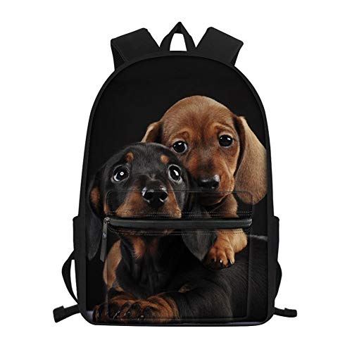 Showudesigns Kinder-Rucksack für Schulmädchen, niedlicher Hund, Buchtasche, Elementar, Studenten, Schultasche, Rucksack, Reise, Tagesrucksack von Showudesigns