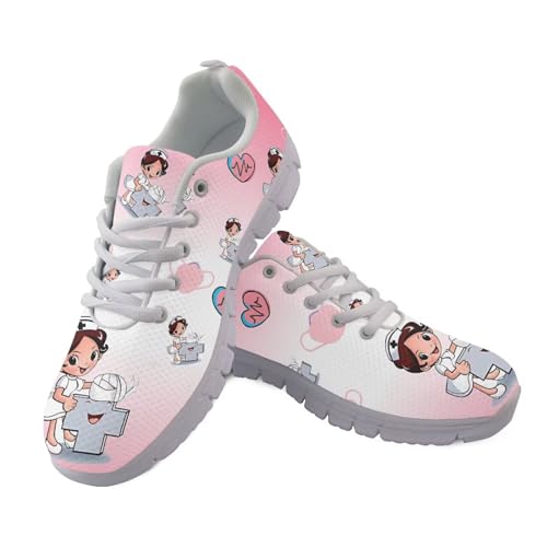 Showudesigns Schuhe Krankenschwester Damen Laufschuhe Herren-Walkingschuhe Bequeme Schuhe Traillaufschuhe Radsportschuhe Bequeme Damenschuhe EU 41 Rosa Farbverlauf Weiß Showudesigns Schuhe Krankenschwester Damen Laufschuhe Herren-Walkingschuhe Bequeme Schuhe Traillaufschuhe Radsportschuhe Bequeme Damenschuhe EU 41 Rosa Farbverlauf Weiß von Showudesigns