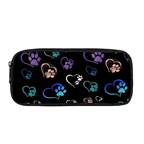 Showudesigns Süßes Federmäppchen mit Katzenpfoten-Motiv, für Mädchen, Kinder, Federmäppchen, große Münzen, Geldbörse, Make-up, Kosmetiktasche von Showudesigns