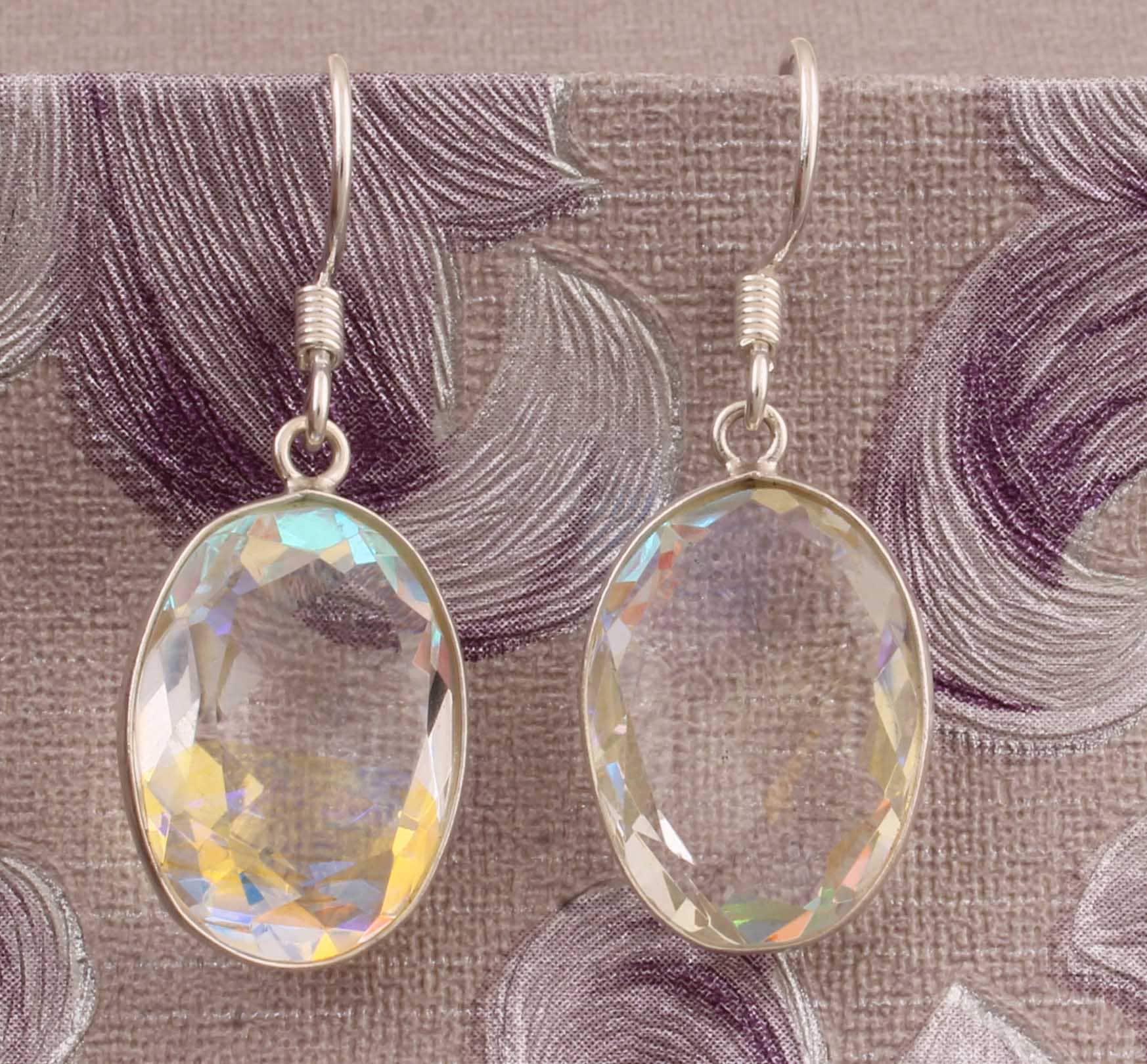 Doublette Edelstein Sterling Silber Ohrringe Einzigartige Ohrringe von ShreeJaipurSilver925