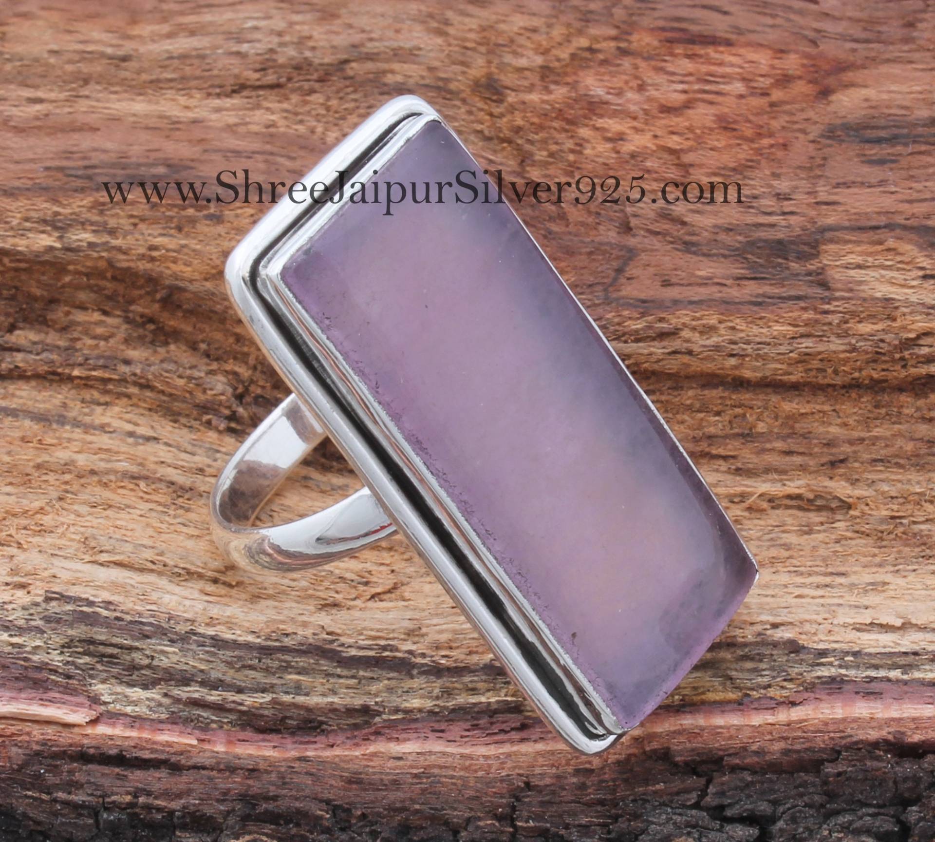 Jade Ringe-Lavendel Edelstein Ring 925 Sterling Silber Für Frauen, Handgemachter Massiver Hochzeit Jahrestag Geschenke Boho von ShreeJaipurSilver925