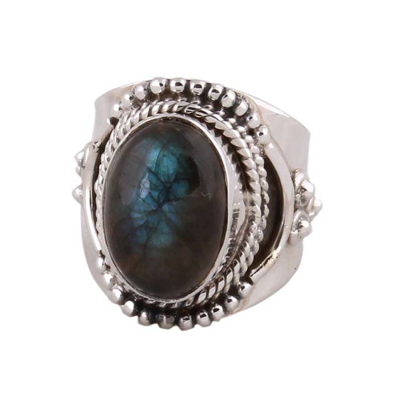 Natürliche Labradorit Silber Ring Silberbestseller2024Etsybirthstone von ShreeJaipurSilver925