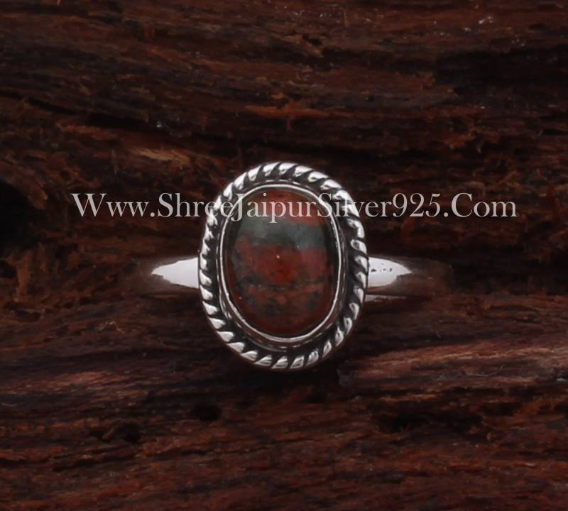 Sterling Silber Zusammengesetzter Türkis Ring Boho Cabochon Stein von ShreeJaipurSilver925