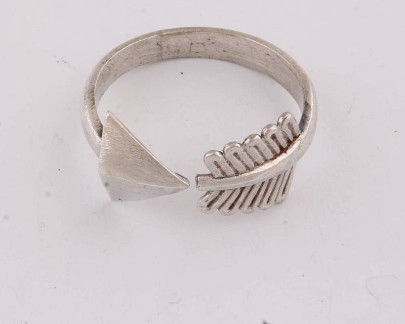 sterling Silber Pfeil Ring Verstellbare Daumen Band von ShreeJaipurSilver925