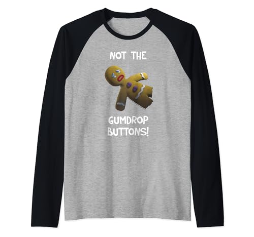 Shrek Gingerbread Man Not The Gumdrop Buttons Raglan von Shrek