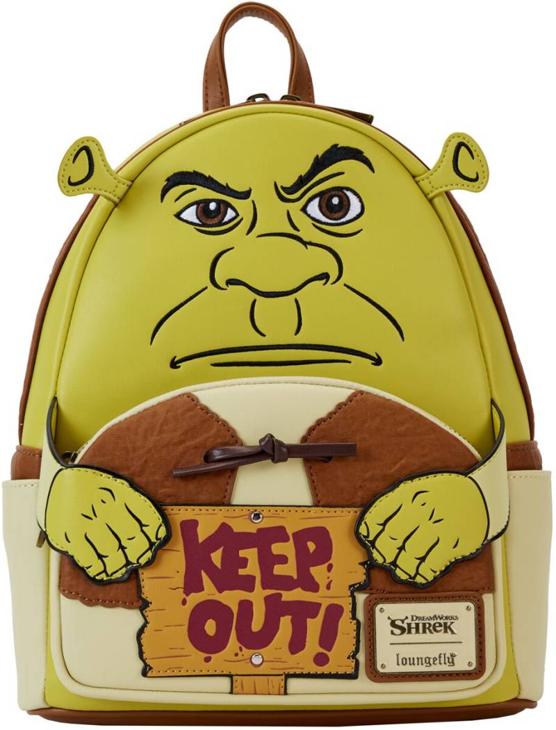 Shrek Mini-Rucksack - Loungefly - Keep Out - für Damen - multicolor  - Lizenzierter Fanartikel von Shrek