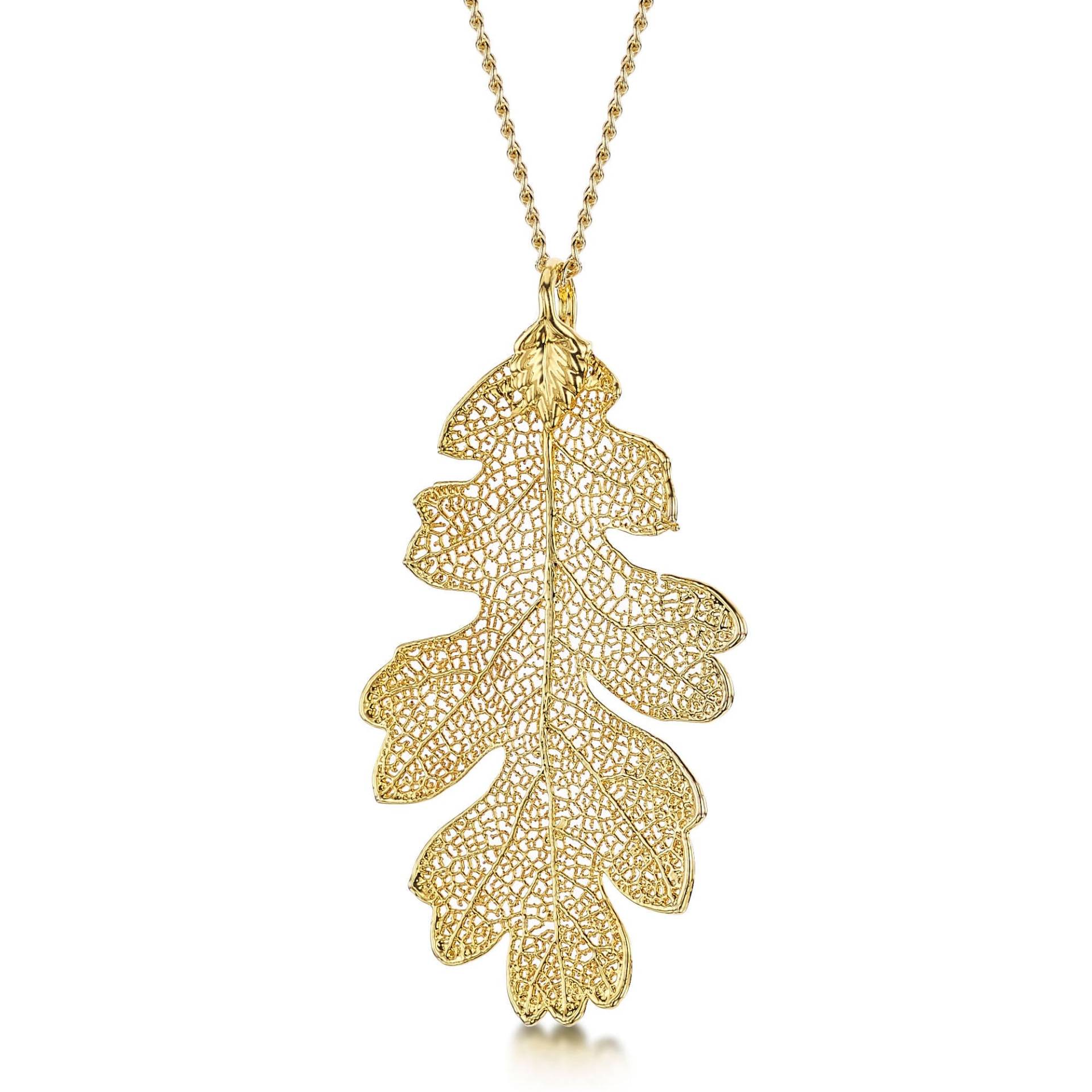 Echtes Eichenblatt Halskette | 24K Vergoldete Natur Anhänger Geschenk Box Echtes Eichenblatt Halskette | 24K Vergoldete Natur Anhänger Geschenk Box von ShriekingVioletLtd