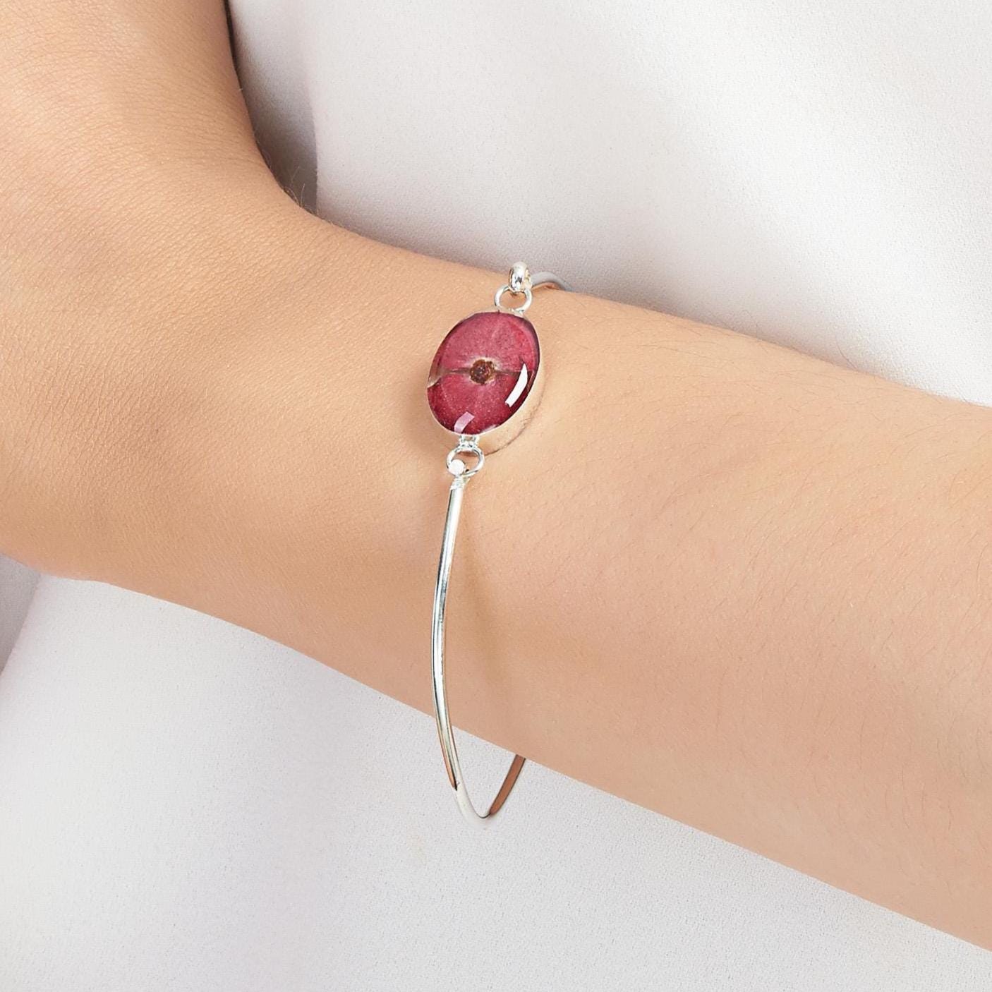 Poppy Armreif - Handgefertigtes Sterlingsilber .925 Geschenk Für Sie in Luxus Geschenkbox Poppy Armreif - Handgefertigtes Sterlingsilber .925 Geschenk Für Sie in Luxus Geschenkbox von ShriekingVioletLtd