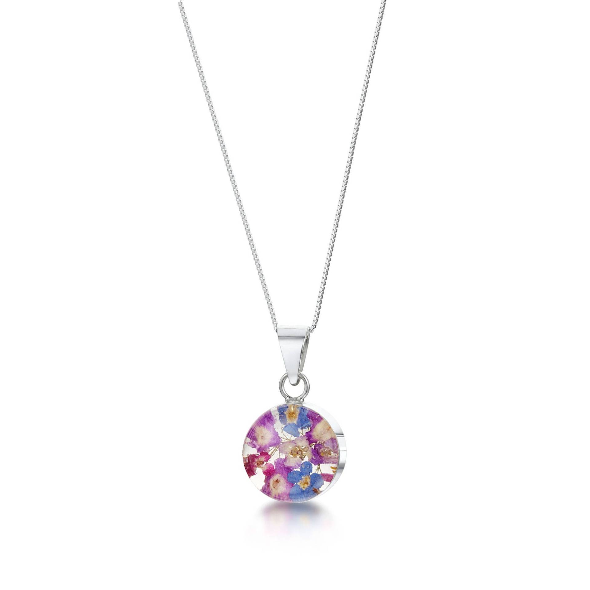 Silberkette Mit Violetten Blüten Von Shrieking Violet® von ShriekingVioletLtd