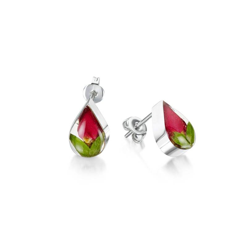 sterling Silber Miniatur Rose Ohrstecker | Echte Blumen-Schmuck sterling Silber Miniatur Rose Ohrstecker | Echte Blumen-Schmuck von ShriekingVioletLtd