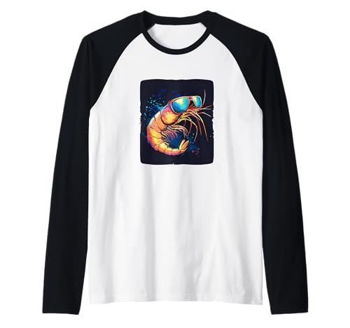 Lustige Garnelen mit Sonnenbrille Kostüm für Jungen und Mädchen Raglan Lustige Garnelen mit Sonnenbrille Kostüm für Jungen und Mädchen Raglan von Shrimp Outfit