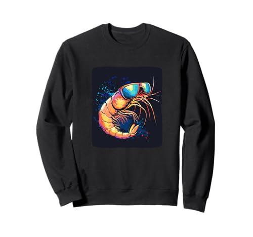 Lustige Garnelen mit Sonnenbrille Kostüm für Jungen und Mädchen Sweatshirt Lustige Garnelen mit Sonnenbrille Kostüm für Jungen und Mädchen Sweatshirt von Shrimp Outfit