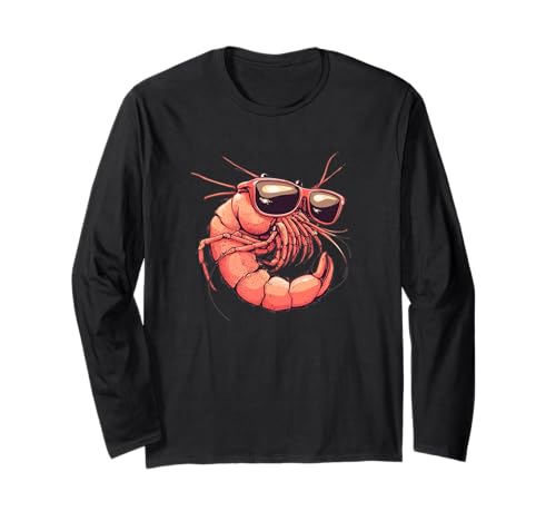 Lustige Garnelen mit kräftigen Farbtönen Kostüm für Jungen und Mädchen Langarmshirt Lustige Garnelen mit kräftigen Farbtönen Kostüm für Jungen und Mädchen Langarmshirt von Shrimp Outfit