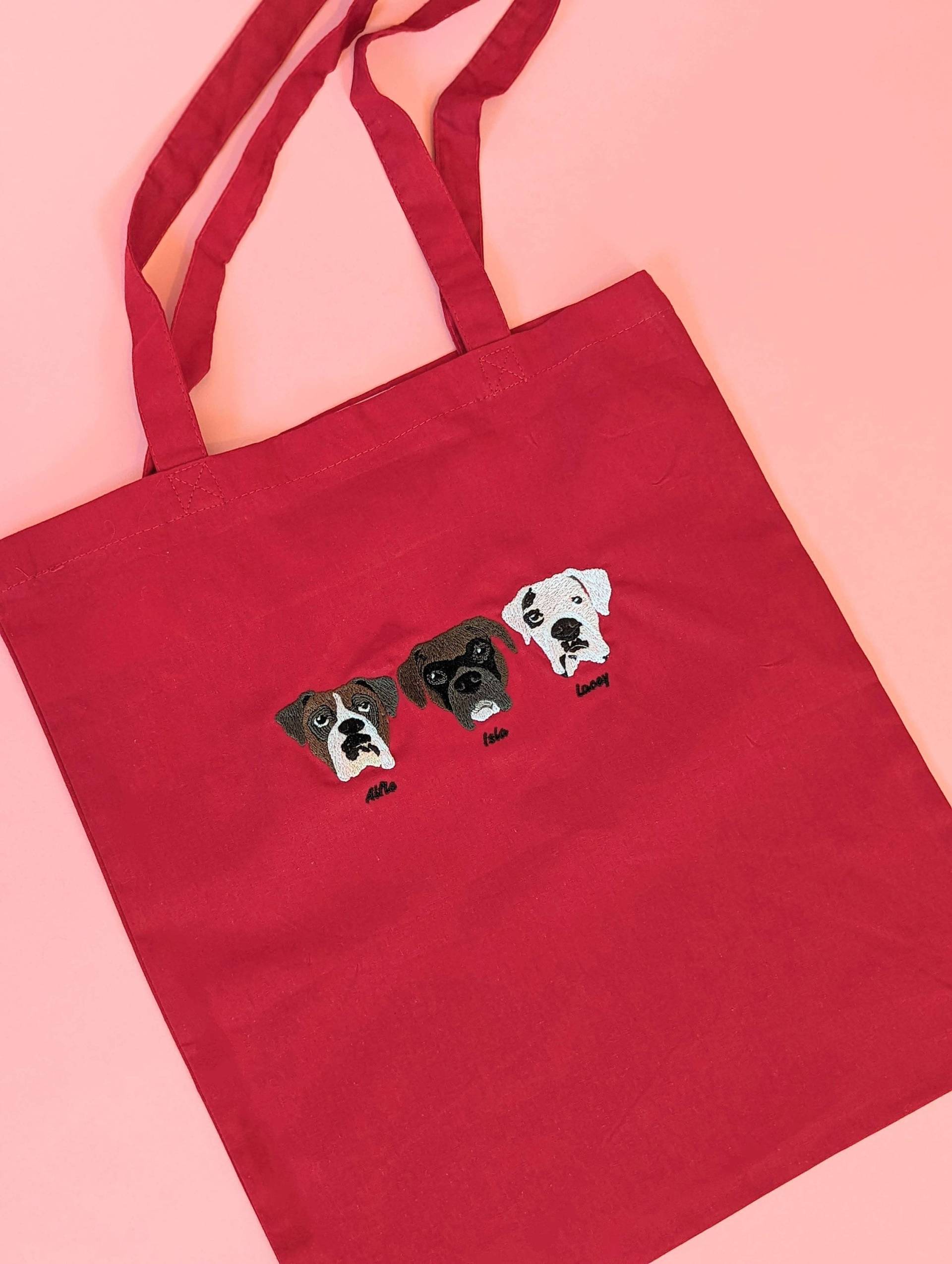 Benutzerdefinierte Haustier Porträt Tragetasche | Weihnachtsgeschenk Personalisierte Geschenke Benutzerdefinierte Haustier Porträt Tragetasche | Weihnachtsgeschenk Personalisierte Geschenke von ShrimplyCreative