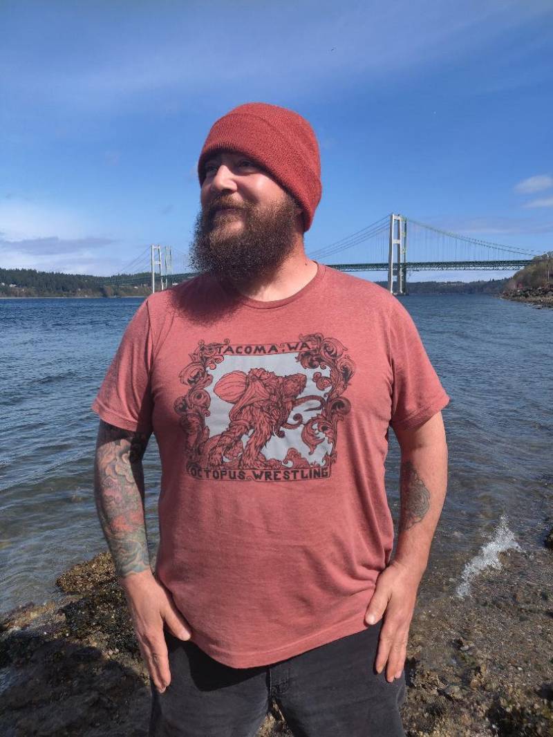 Tacoma Octopus Wrestling-T-Shirt Tacoma Octopus Wrestling-T-Shirt von ShroomBrothers