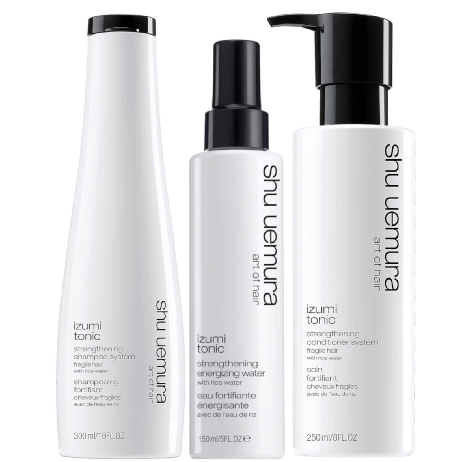 Shu Uemura Art of Hair Izumi Tonic Rice Water Shampoo, Conditioner and Hair Tonic Water Routine von Shu Uemura Art of Hair