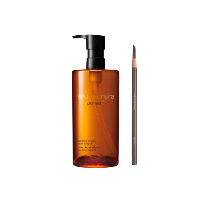Shu Uemura Hero Set A (Ultime8 Sublime Beauty Cleansing Oil 450ml & H9 Hard Formula Eyebrow Pencil - 02 Seal Brown ) von Shu Uemura