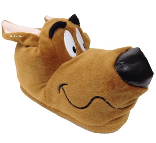 ShuCentre Kinderhausschuhe Scooby Doo mit Hundemotiv, lustiges Geschenk, Braun, hellbraun, 40 2/3 EU von ShuCentre