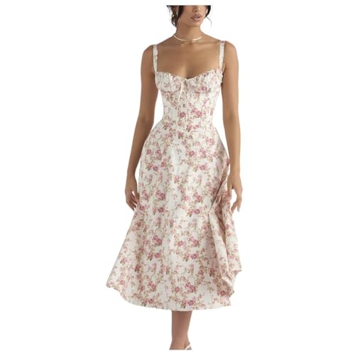 Shuanghao Boho Sexy Sommerkleid Strandkleid Damen A Linie Langes Dress äRmellos SpaghettiträGer Freizeitkleid Schlitz Urlaub Cocktail Party Hochzeitsgast Camisole Kleider Sommer Rote Blumen M Shuanghao Boho Sexy Sommerkleid Strandkleid Damen A Linie Langes Dress äRmellos SpaghettiträGer Freizeitkleid Schlitz Urlaub Cocktail Party Hochzeitsgast Camisole Kleider Sommer Rote Blumen M von Shuanghao