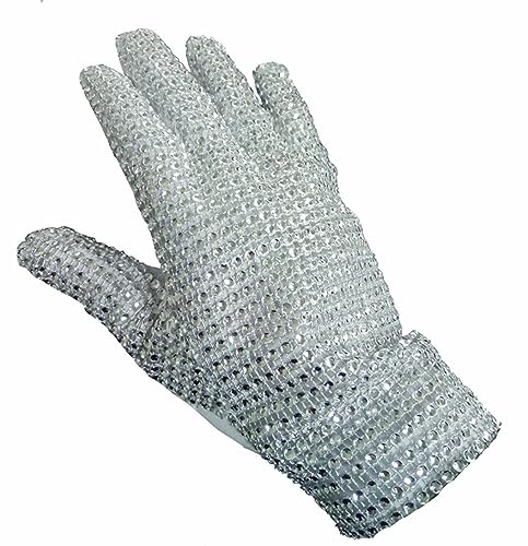 Shuanghao Weihnachten Halloween Cosplay Rollenspiel Suitable for handgefertigte, glänzende Punk-Konzerthandschuhe (rechte Hand) von Shuanghao