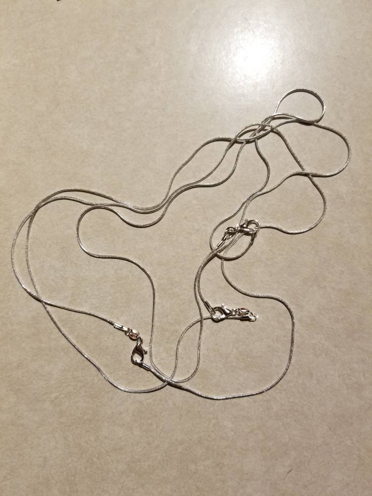 925 Sterling Silber 16, 18, 20, 22 Oder 24 Zoll Schlangenketten Mit Karabinerverschluss Schüttgut von ShuckingAwesome