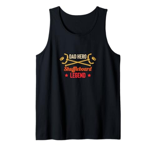 Herren Dad Hero Shuffleboard Legend Player Fathers Day Tank Top Herren Dad Hero Shuffleboard Legend Player Fathers Day Tank Top von Shuffleboard Spiel Sportart Designs Idee