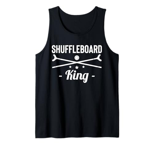 Herren Shuffleboard King Player Tank Top von Shuffleboard Spiel Sportart Designs Idee