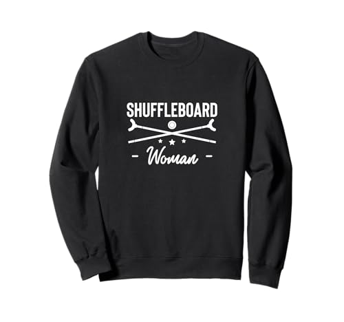 Shuffleboard Woman Player Sweatshirt Shuffleboard Woman Player Sweatshirt von Shuffleboard Spiel Sportart Designs Idee