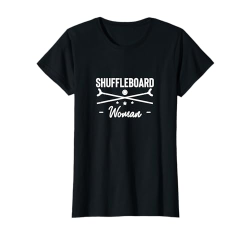 Shuffleboard Woman Player T-Shirt Shuffleboard Woman Player T-Shirt von Shuffleboard Spiel Sportart Designs Idee