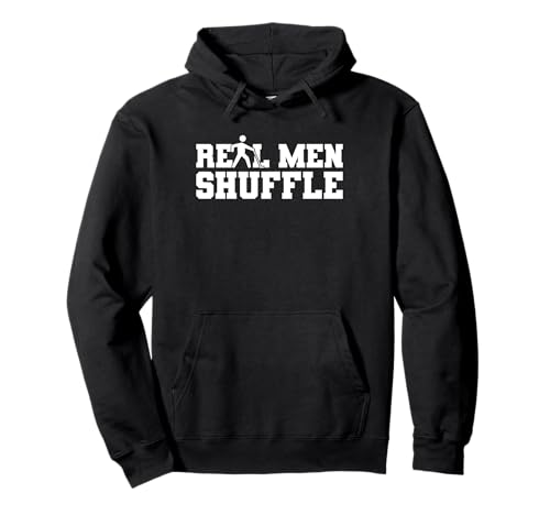 Real Men Shuffle Shuffleboard Game Pullover Hoodie von Shuffleboard Spiel Sportart Designs Ideen