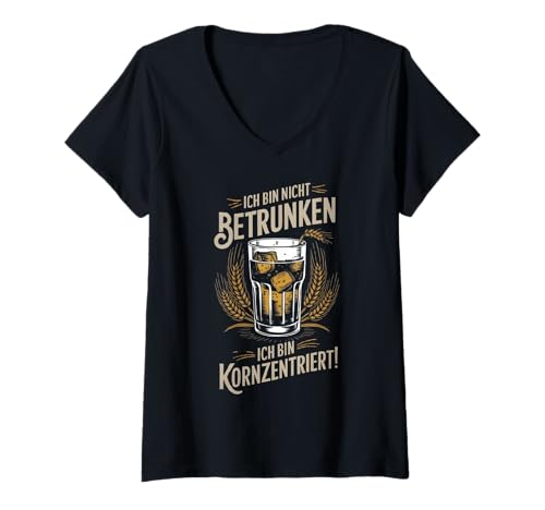 Damen T Shirt Lustig Korn Cola Korn Tshirt T-Shirt mit V-Ausschnitt von Shuggy's Cola_Korn Gifts