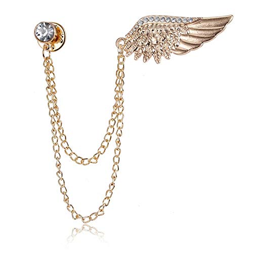 Broschen für Kleidung Anstecknadel Abzeichen Broschen Anzugzubehör für Männer Kettenbrosche Legierung Brosche Schmuck Brosche Edelstein-Brosche von Shulishishop