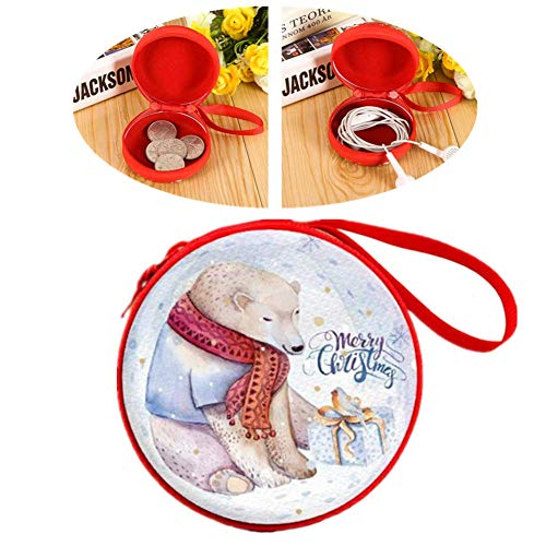 Münzen Taschen geldbörse Damen klein Praktische Geldbörse Netter Mädchen-Geldbeutel Runde Geldbörse Süße Geldbörse Münztasche mit Reißverschluss 2 von Shulishishop