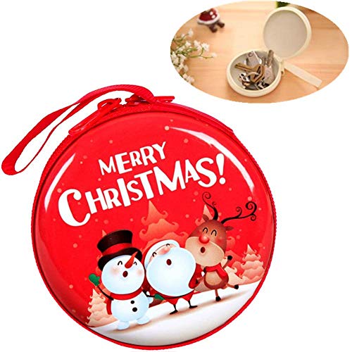 Portemonnaie Reißverschluss Damen geldbörse wasserdichte Geldbörse Süße Mini-Geldbörse Mini-Geldbörsen Santa Geldbörse Tragbare Kopfhörer Tasche 4 von Shulishishop