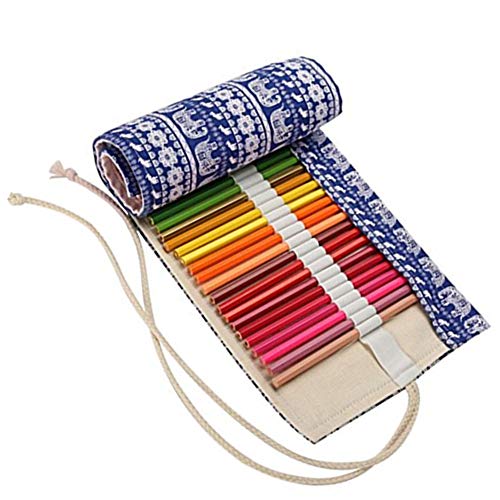 Shulishishop stifterolle rollmäppchen Bleistiftbeutel Bleistiftverpackung Federmäppchen Mädchen Leinwand Federmäppchen 24 von Shulishishop