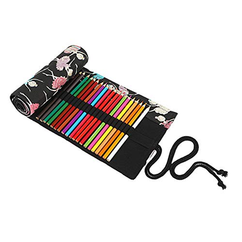 Shulishishop stifterolle rollmäppchen Federmäppchen aufrollen Bleistiftbeutel Leinwand Federmäppchen Federmäppchen Mädchen 36 von Shulishishop