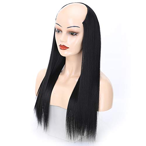 echthaar extensions haarteile Haarteil Haarteile für Frauen einclipsen Haar Brötchen Haarteil Clip in Pferdeschwanz Haarverlängerungen 1b,onesize von Shulishishop