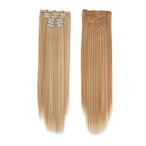 haarteile haar extensions Clip in Pferdeschwanz Haarverlängerungen Haar Brötchen Haarteil Haarteile für Frauen einclipsen Haarstücke 27h613,onesize von Shulishishop