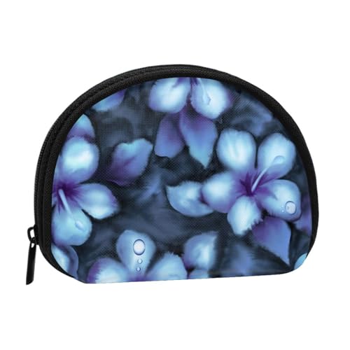 Aufbewahrungstasche mit Erdbeermuscheln, Mini-Tasche, Geldbörse, Kleingeldtasche für Damen, Mädchen, Kinder, Tropisches Blumenmuster, Einheitsgröße von Shunieg