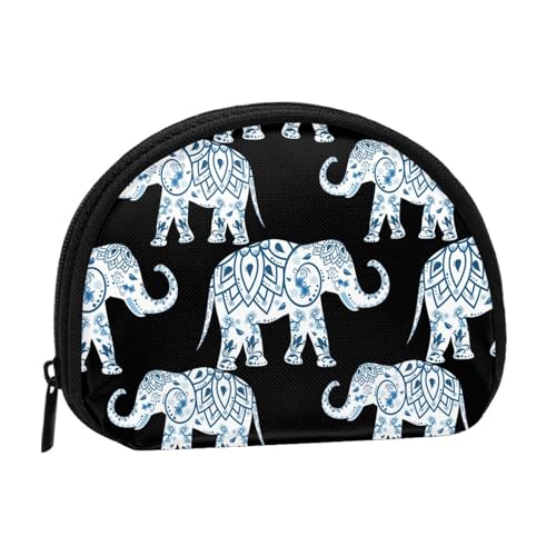 Aufbewahrungstasche mit Pflanzenmuscheln, Mini-Beutel, Geldbörse, Wickeltasche für Damen, Mädchen, Kinder, elefant, Einheitsgröße von Shunieg