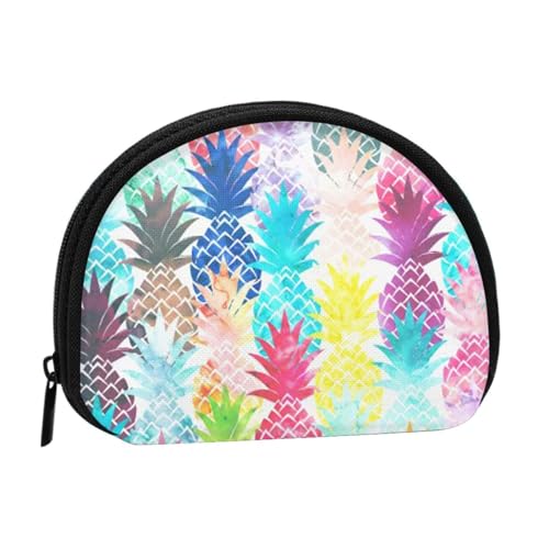 Wasserfall-Malerei-Aufbewahrungstasche, Mini-Tasche, Geldbörse, Kleingeldtasche für Damen, Mädchen, Kinder, Ananas-Gemälde, Einheitsgröße von Shunieg