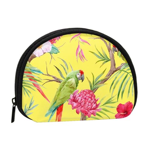 Wasserfall-Malerei-Aufbewahrungstasche, Mini-Tasche, Geldbörse, Kleingeldtasche für Damen, Mädchen, Kinder, Blumen- und Vogelkunst, Einheitsgröße von Shunieg