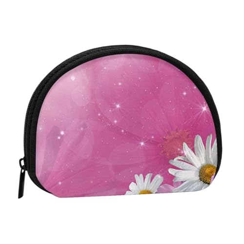 Wasserfall-Malerei-Aufbewahrungstasche, Mini-Tasche, Geldbörse, Kleingeldtasche für Damen, Mädchen, Kinder, gänseblümchen, Einheitsgröße von Shunieg